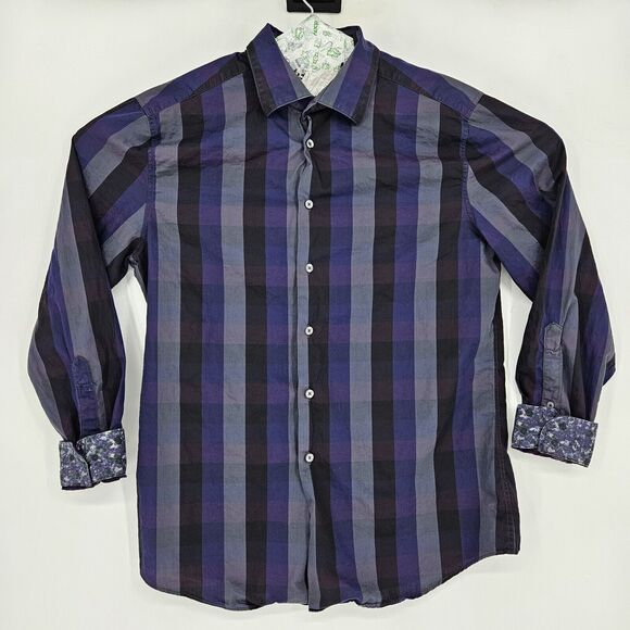 Paul Smith The Byard Shirt Mens 17 43 Checkered Button Up Long Sleeve Italy - Picture 1 of 13